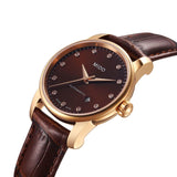 Mido Baroncelli III Automatic Diamonds Brown Dial Brown Leather Strap Watch For Women - M7600.3.64.8 Buy Now By Mido