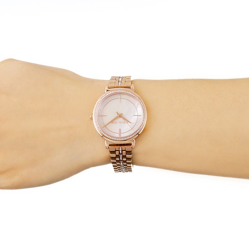 Michael Kors Cinthia Mother of Pearl Rose Gold Dial Rose Gold Steel Strap Watch for Women - MK3643 Buy Now By Michael Kors
