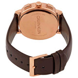 Calvin Klein Posh Chronograph White Dial Brown Leather Strap Watch for Men - K8Q376G6 Buy Now By Calvin Klein