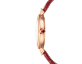Bvlgari Divas Dream Diamonds Mother of Pearl Dial Red Leather Strap Watch for Women - DREAM102840 Buy Now By Bvlgari