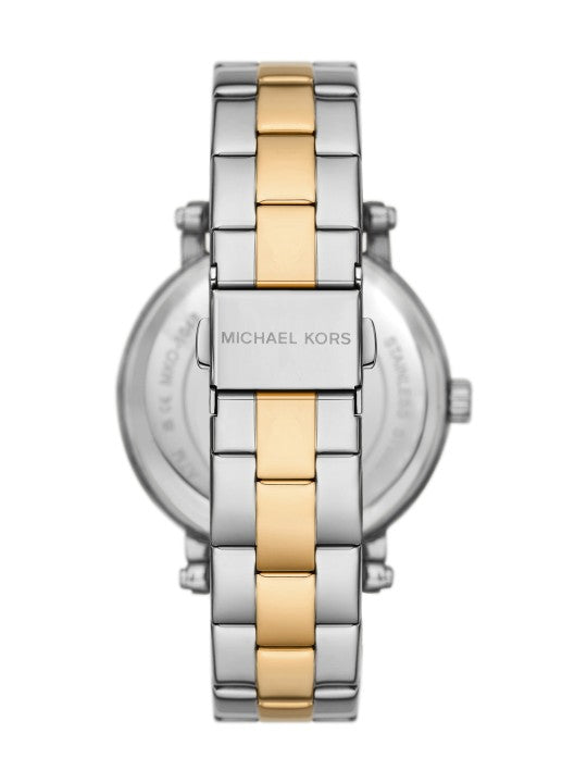 Michael Kors Analog Blue Dial Two Tone Steel Strap Watch for Women - MKO1049 Buy Now By Michael Kors