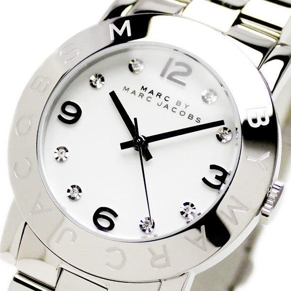 Marc Jacobs Amy White Dial Silver Steel Strap Watch for Women - MBM3054 Buy Now By Marc Jacobs