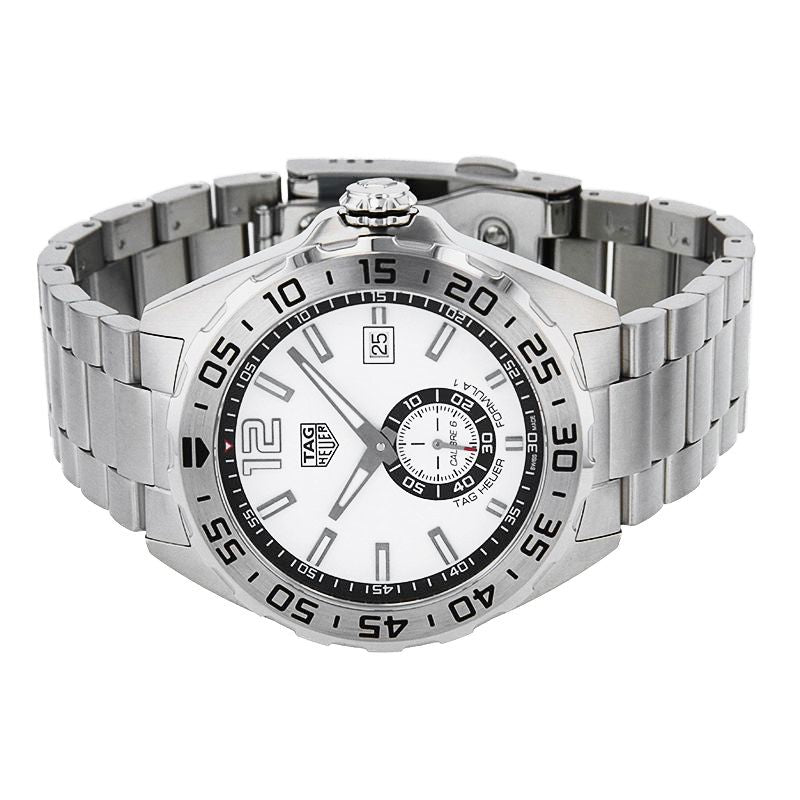 Tag Heuer Formula 1 Calibre 6 Automatic White Dial Silver Steel Strap Watch for Men - WAZ2013.BA0842 Buy Now By Tag Heuer
