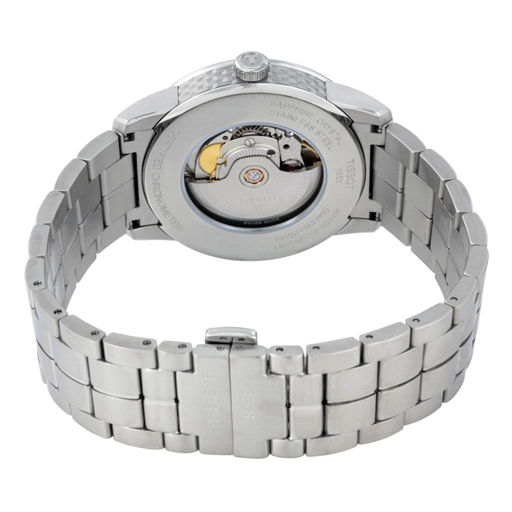 Tissot T Classic Luxury Powermatic 80 White Dial Silver Steel Strap Watch For Men - T086.408.11.016.00 Buy Now By Tissot