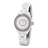 Chanel J12 Quartz Diamonds Mother of Pearl White Dial White Steel Strap Watch for Women - J12 H3243 Buy Now By Chanel