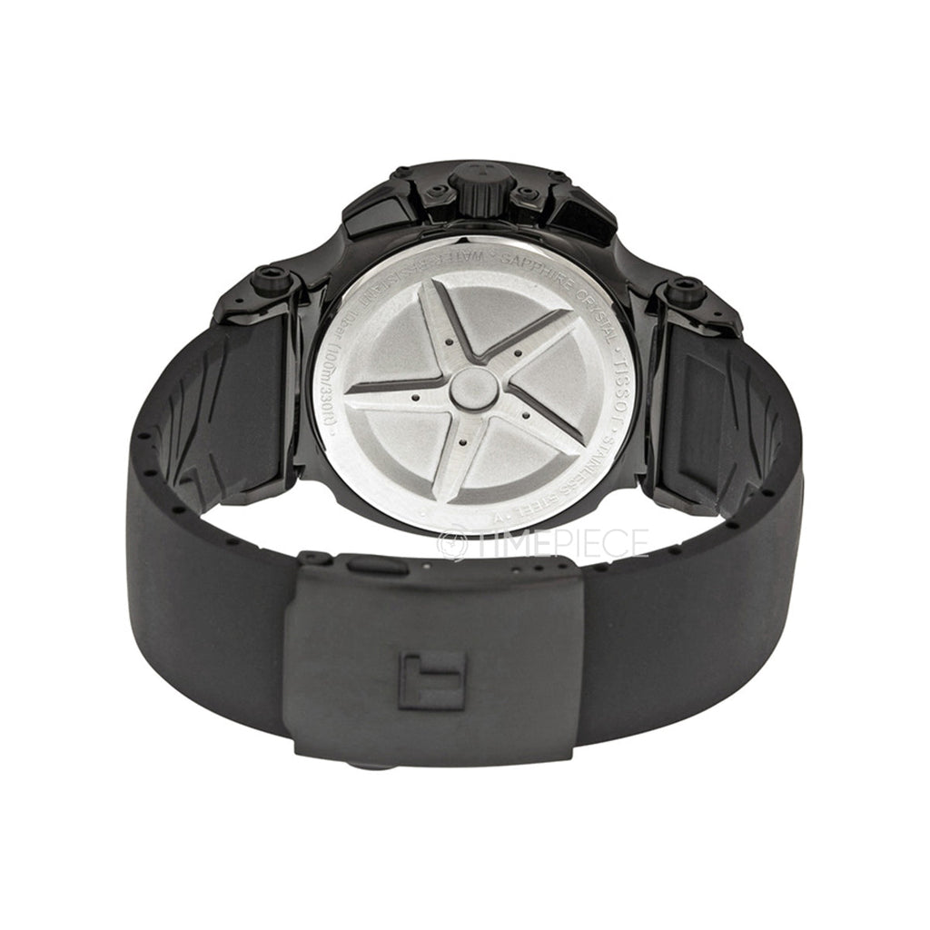 Tissot T Race Chronograph Black Dial Black Rubber Strap Watch for Men - T048.417.37.057.00 Buy Now By Tissot