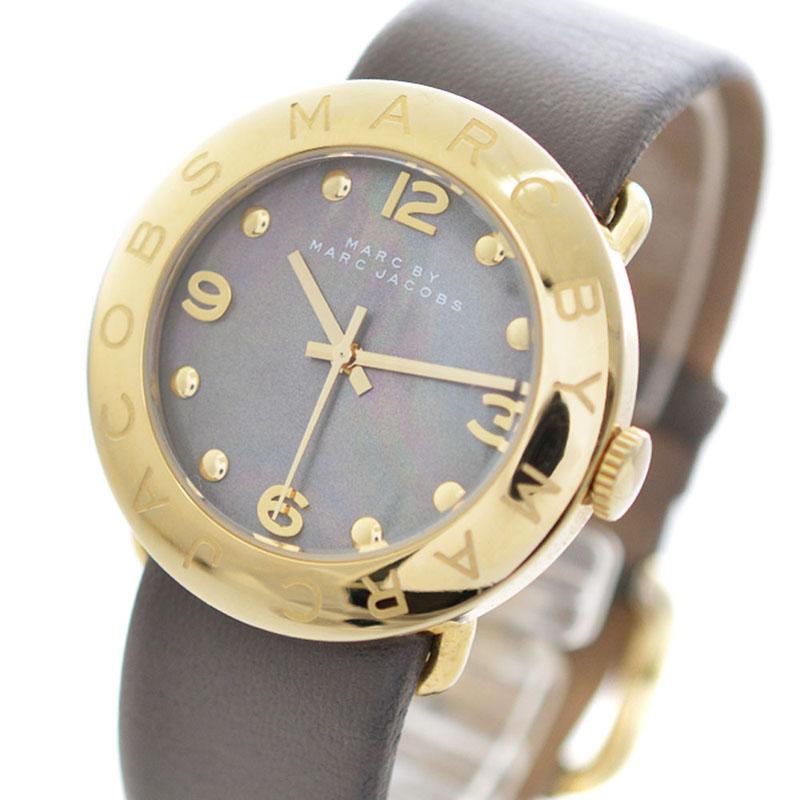 Marc Jacobs Amy Grey Dial Grey Leather Strap Watch for Women - MBM1287 Buy Now By Marc Jacobs