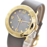 Marc Jacobs Amy Grey Dial Grey Leather Strap Watch for Women - MBM1287 Buy Now By Marc Jacobs