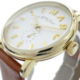 Marc Jacobs Baker White Dial Brown Leather Strap Watch for Women - MBM1317 Buy Now By Marc Jacobs