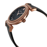 Versace V-Motif Vintage Logo Black Dial Black Leather Strap Watch for Women - VERE00818 Buy Now By Versace