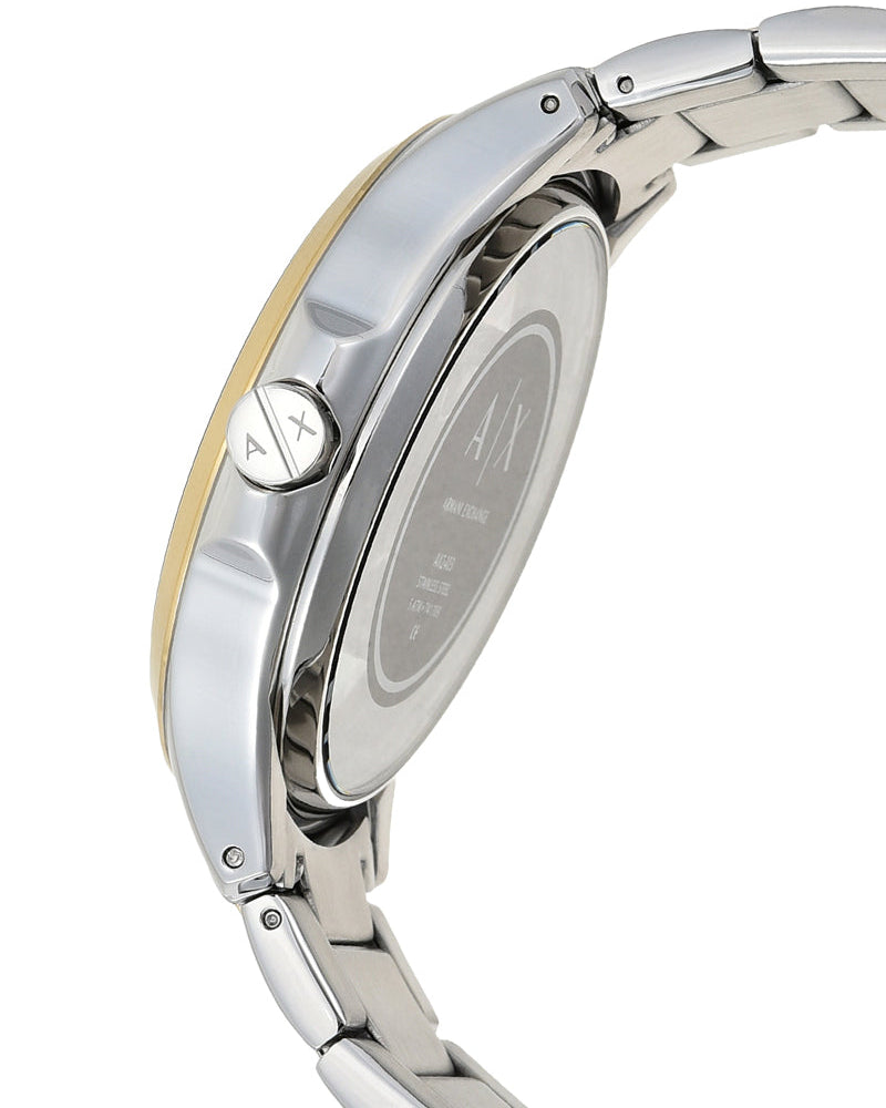 Armani Exchange Hampton Chronograph Grey Dial Two Tone Steel Strap Watch For Men - AX2403 Buy Now By Armani Exchange