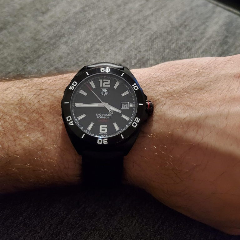 Tag Heuer Formula 1 Black Dial Strap Watch for Men - WAZ2115.FT8023