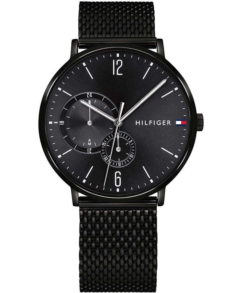 Tommy Hilfiger Brooklyn Black Dial Black Mesh Bracelet Watch for Men - 1791507 Buy Now By Tommy Hilfiger