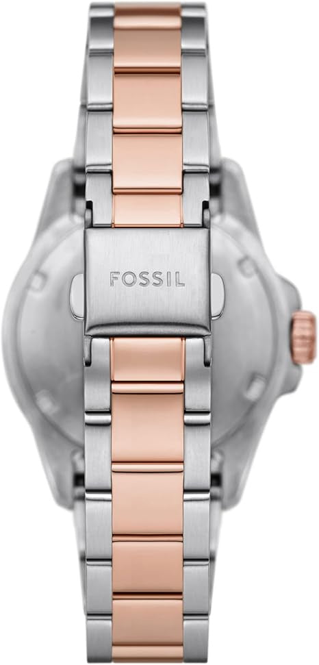 Fossil Blue Dive Three Hand Gray Dial Two Tone Steel Strap Watch For Women - ES5348 Buy Now By Fossil