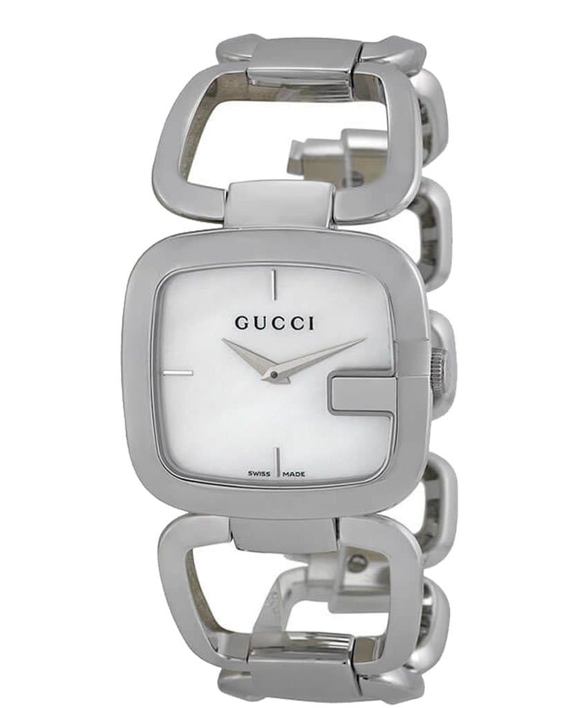 Gucci G-Class Mother of Pearl Dial Silver Steel Strap Watch For Women - YA125404 Buy Now By Gucci