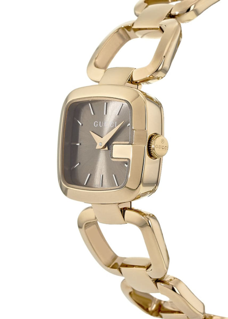 Gucci G Gucci Sunbrushed Brown Dial Rose Gold Steel Strap Watch For Women - YA125511 Buy Now By Gucci