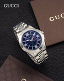 Gucci G Timeless Black Dial Silver Steel Strap Watch For Men - YA126201 Buy Now By Gucci