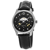Gucci G-Timeless Moonphase Black Dial Black Leather Strap Watch For Men - YA126327 Buy Now By Gucci