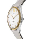 Gucci G Timeless Automatic Silver Dial Beige Leather Strap Watch For Men - YA126348 Buy Now By Gucci