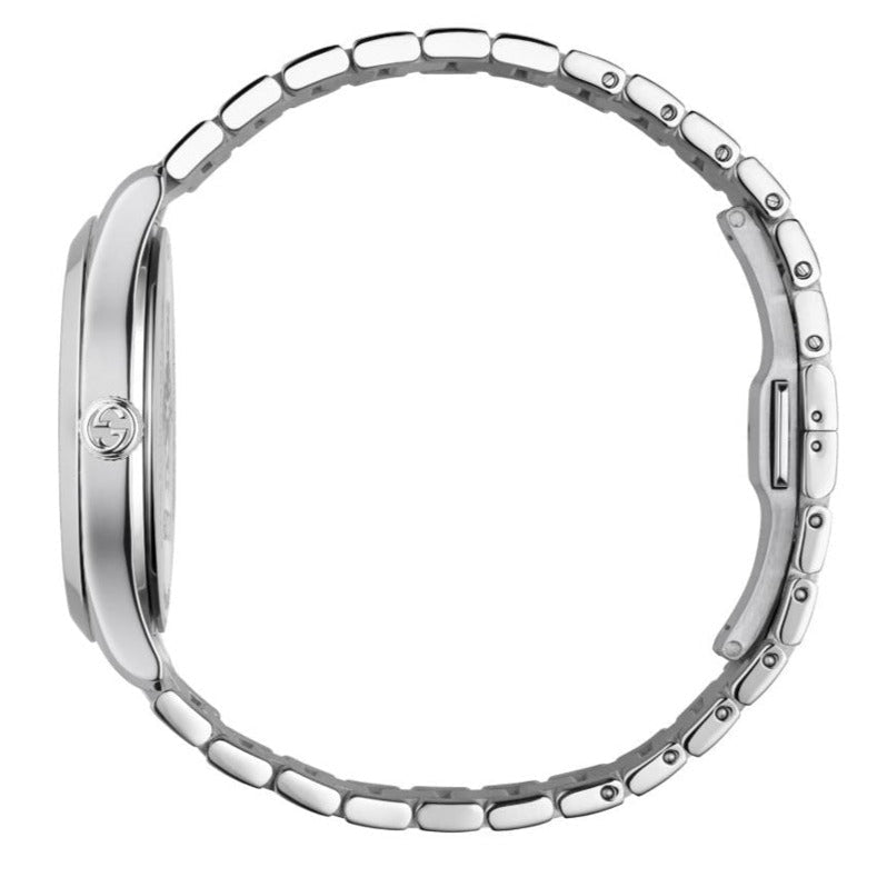 Gucci G Timeless Black Dial Silver Steel Strap Watch For Women - YA1264029A Buy Now By Gucci