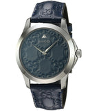 Gucci G Timeless Quartz Blue Dial Blue Leather Strap Watch For Men - YA1264032 Buy Now By Gucci