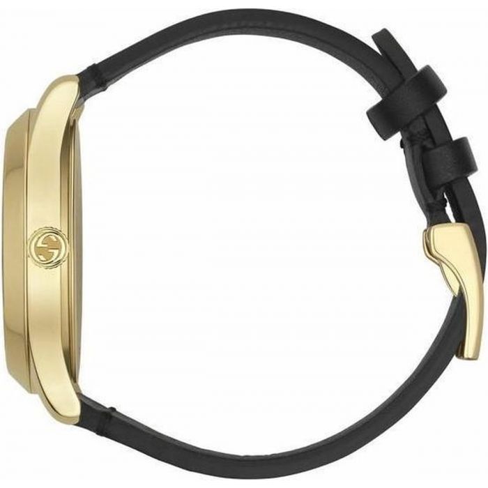 Gucci G-Timeless Black Dial Black Leather Strap Watch For Women - YA1264055 Buy Now By Gucci