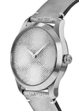 Gucci G Timeless Quartz Grey Dial Grey Leather Strap Watch For Men - YA1264058 Buy Now By Gucci
