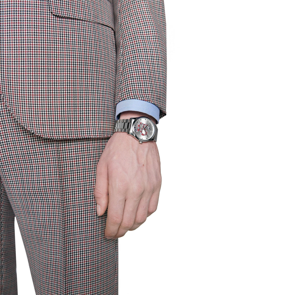 Gucci G Timeless Silver Dial Silver Steel Strap Watch For Women - YA1264076 Buy Now By Gucci