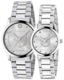 Gucci G Timeless Silver Dial Silver Steel Strap Watch For Women - YA1264095 Buy Now By Gucci