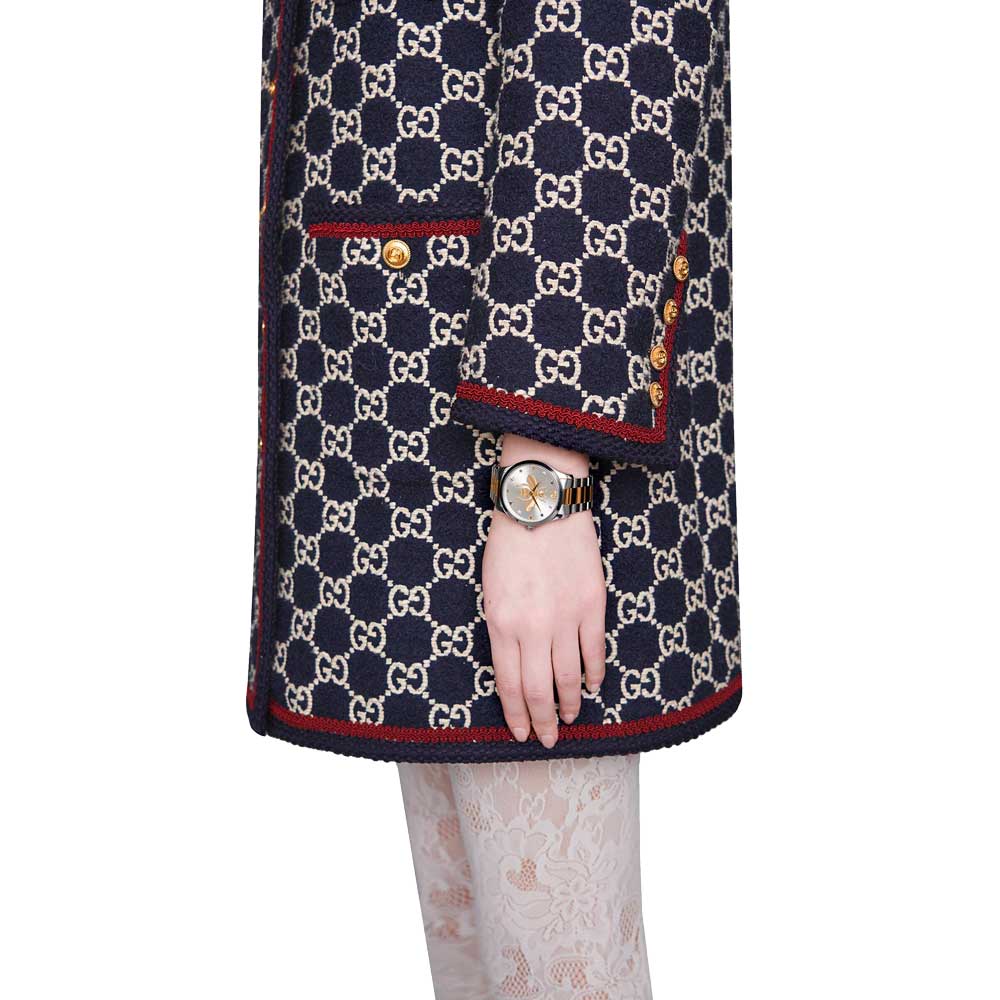 Gucci G Timeless Silver Dial Two Tone Steel Strap Watch For Women - YA1264131 Buy Now By Gucci