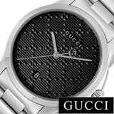 Gucci G Timeless Black Dial Silver Steel Strap Watch For Men - YA126460 Buy Now By Gucci