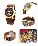Gucci Le Marche Des Merveilles Red & Green Dial Brown Leather Strap Unisex Watch - YA126497 Buy Now By Gucci