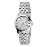 Gucci G Timeless Silver Dial Silver Steel Strap Watch For Women - YA126501 Buy Now By Gucci