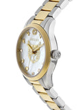 Gucci G Timeless Quartz Mother of Pearl Dial Two Tone Steel Strap Watch For Women - YA1265012 Buy Now By Gucci