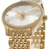 Gucci G Timeless Quartz Mother of Pearl Dial Gold Steel Strap Watch For Women - YA1265021 Buy Now By Gucci