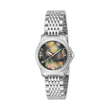 Gucci G Timeless Diamonds Mother of Pearl Black Dial Silver Mesh Bracelet Watch For Women - YA126507 Buy Now By Gucci