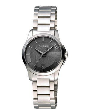 Gucci G Timeless Grey Dial Silver Steel Strap Watch For Women - YA126522 Buy Now By Gucci