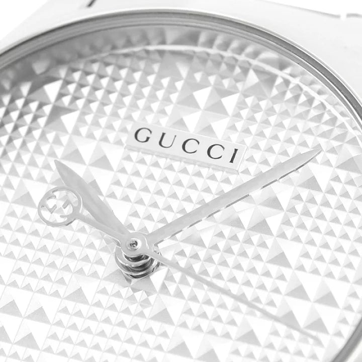 Gucci G Timeless Quartz Silver Dial Silver Steel Strap Watch For Women - YA126551 Buy Now By Gucci