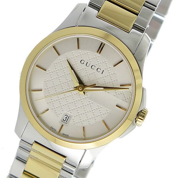 Gucci G Timeless Silver Dial Two Tone Steel Strap Watch For Women - YA126563 Buy Now By Gucci
