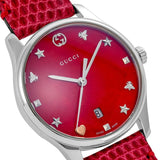 Gucci G-Timeless Cherry Red Mother of Pearl Dial 27mm Watch For Women - YA126584 Buy Now By Gucci