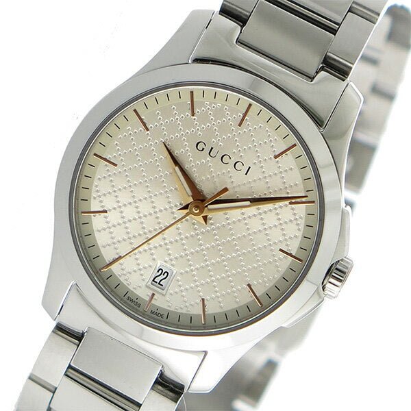 Gucci G Timeless Quartz Champagne Dial 27mm Watch For Women - YA126593 Buy Now By Gucci