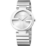 Gucci G Interlocking Silver Dial Silver Steel Strap Watch For Women - YA133308 Buy Now By Gucci