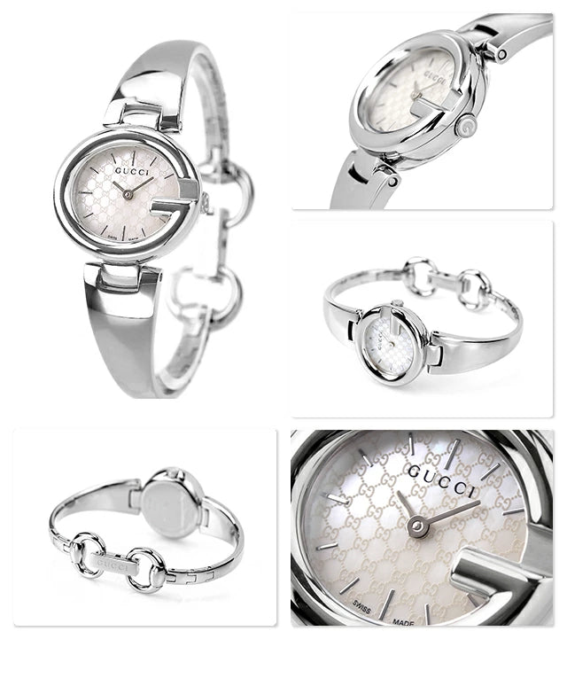 Gucci Guccissima Quartz Silver Dial Silver Steel Strap Watch For Women - YA134511 Buy Now By Gucci