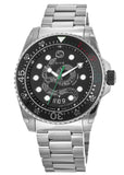 Gucci Dive Snake Black Dial Silver Steel Strap Watch For Men - YA136218 Buy Now By Gucci