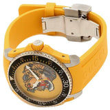 Gucci Dive Tiger Yellow Dial Yellow Rubber Strap Watch For Men - YA136317 Buy Now By Gucci