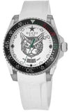 Gucci Dive Tiger White Dial White Rubber Strap Watch For Men - YA136329 Buy Now By Gucci
