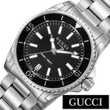 Gucci Dive Black Dial Silver Steel Strap Watch For Women - YA136403 Buy Now By Gucci