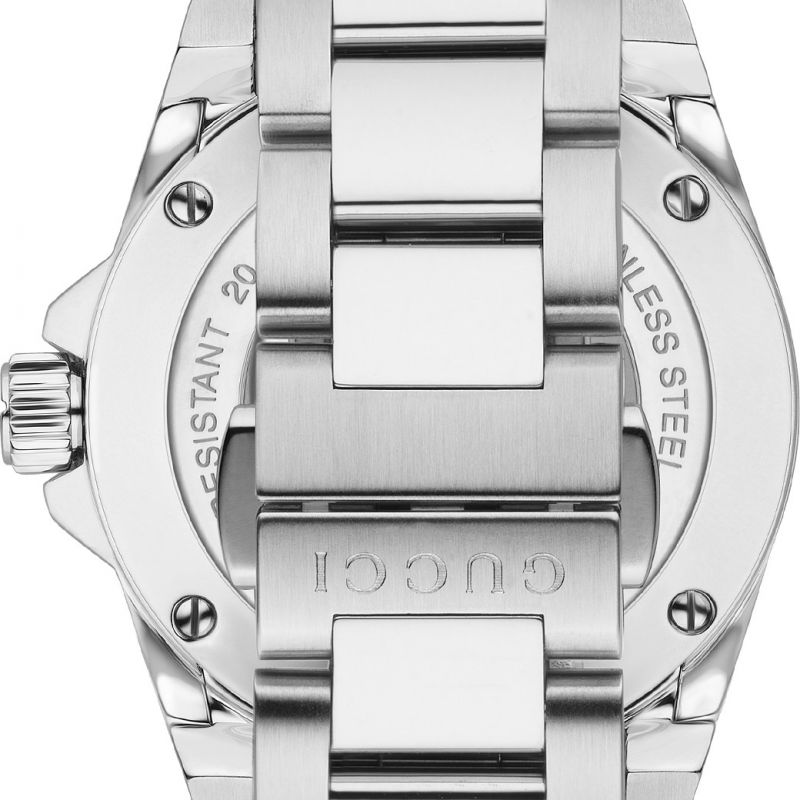 Gucci Dive Diamonds Mother of Pearl Dial Silver Steel Strap Watch For Women - YA136406 Buy Now By Gucci