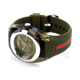 Gucci Sync XXL Quartz Brown Dial Brown Leather Strap Watch For Men - YA137106 Buy Now By Gucci