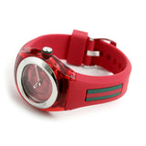 Gucci Sync Quartz Red Dial Red Rubber Strap Watch For Women - YA137303 Buy Now By Gucci